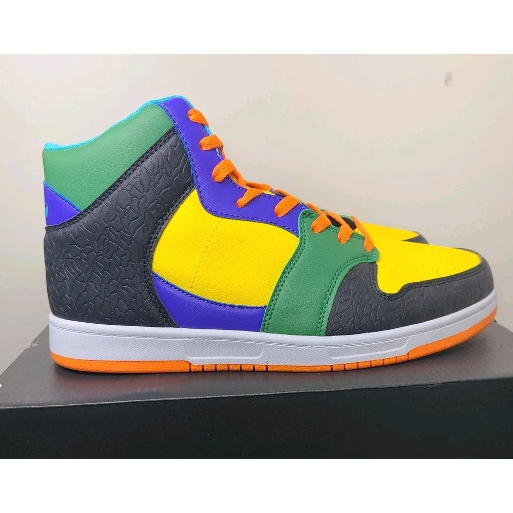 AND1 Slam Mid TPR Mens 10.5 Black Yellow Fairway NIB Basketball Shoes